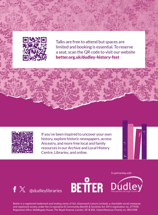 Dudley History Festival Event QR 26 October 2024